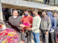 In New Delhi, young social workers celebrated the New Year by distributing warm&nbsp;blankets.